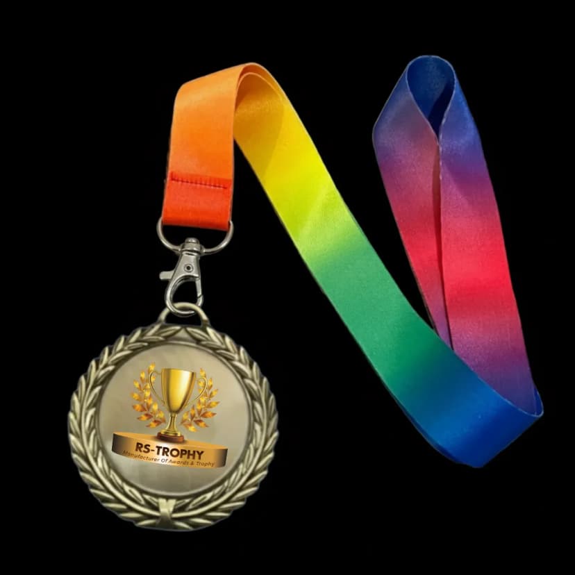 เหรียญรางวัลโลหะสีทองรมดำ